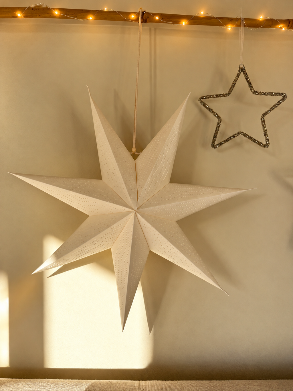 45cm white paper star