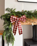 Small red gingham bow