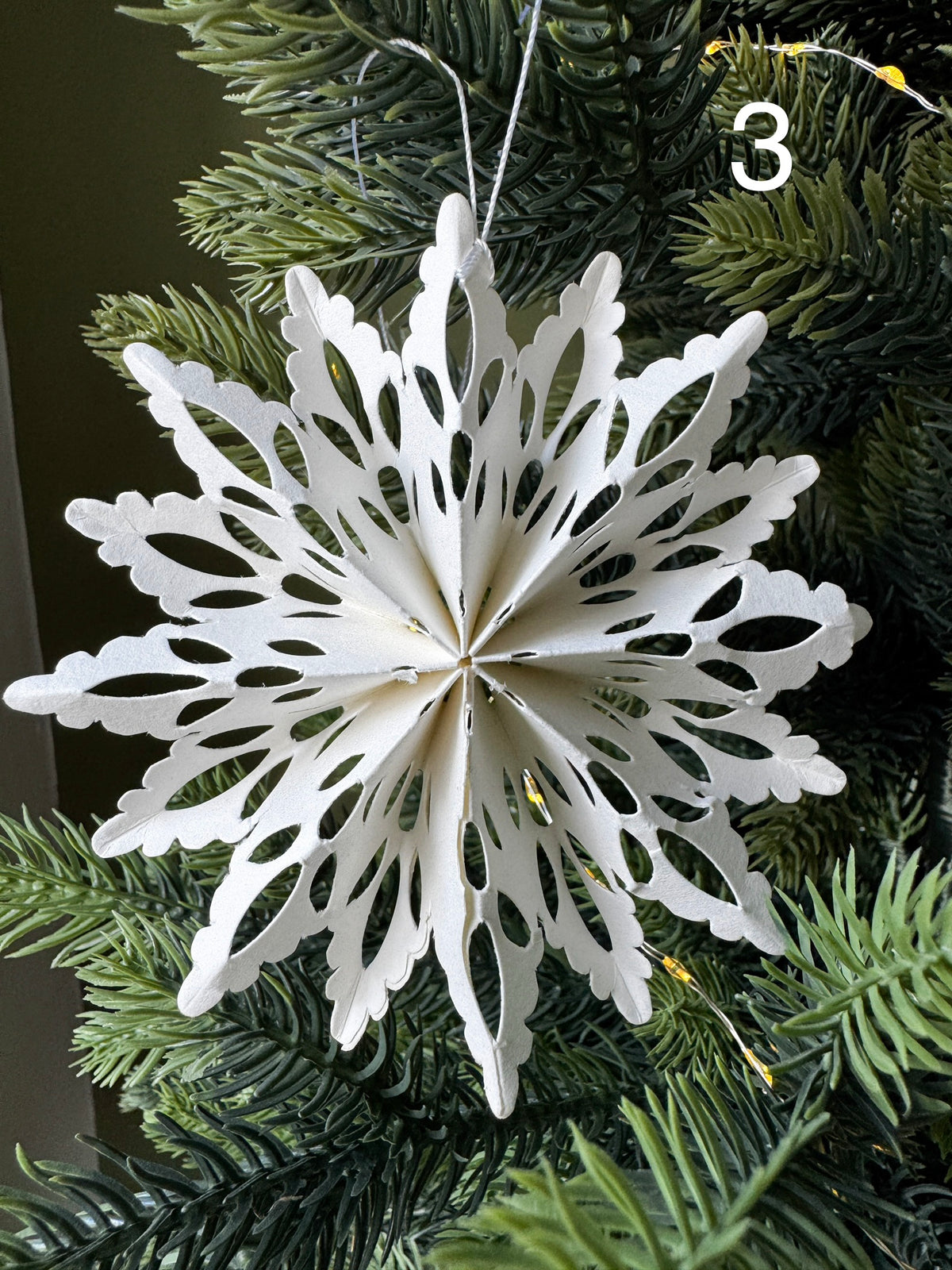 Mini paper snowflakes