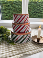 Nutcracker Christmas cake tins set of 3