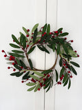 Berries and green wreath