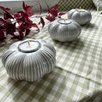 Neutral Pumpkin Tealight Holder
