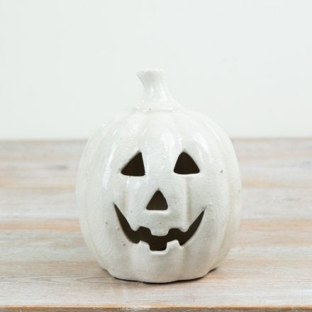 White Terracotta Pumpkin