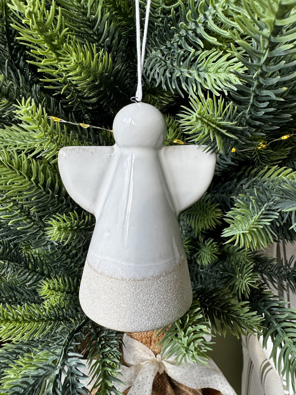 Ceramic angel hanger