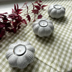 Neutral Pumpkin Tealight Holder
