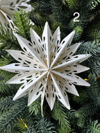 Mini paper snowflakes