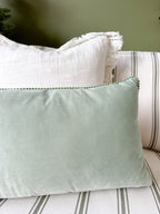 Twinkling trees neutral Christmas cushion