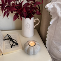 Neutral Pumpkin Tealight Holder