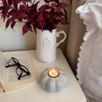 Neutral Pumpkin Tealight Holder