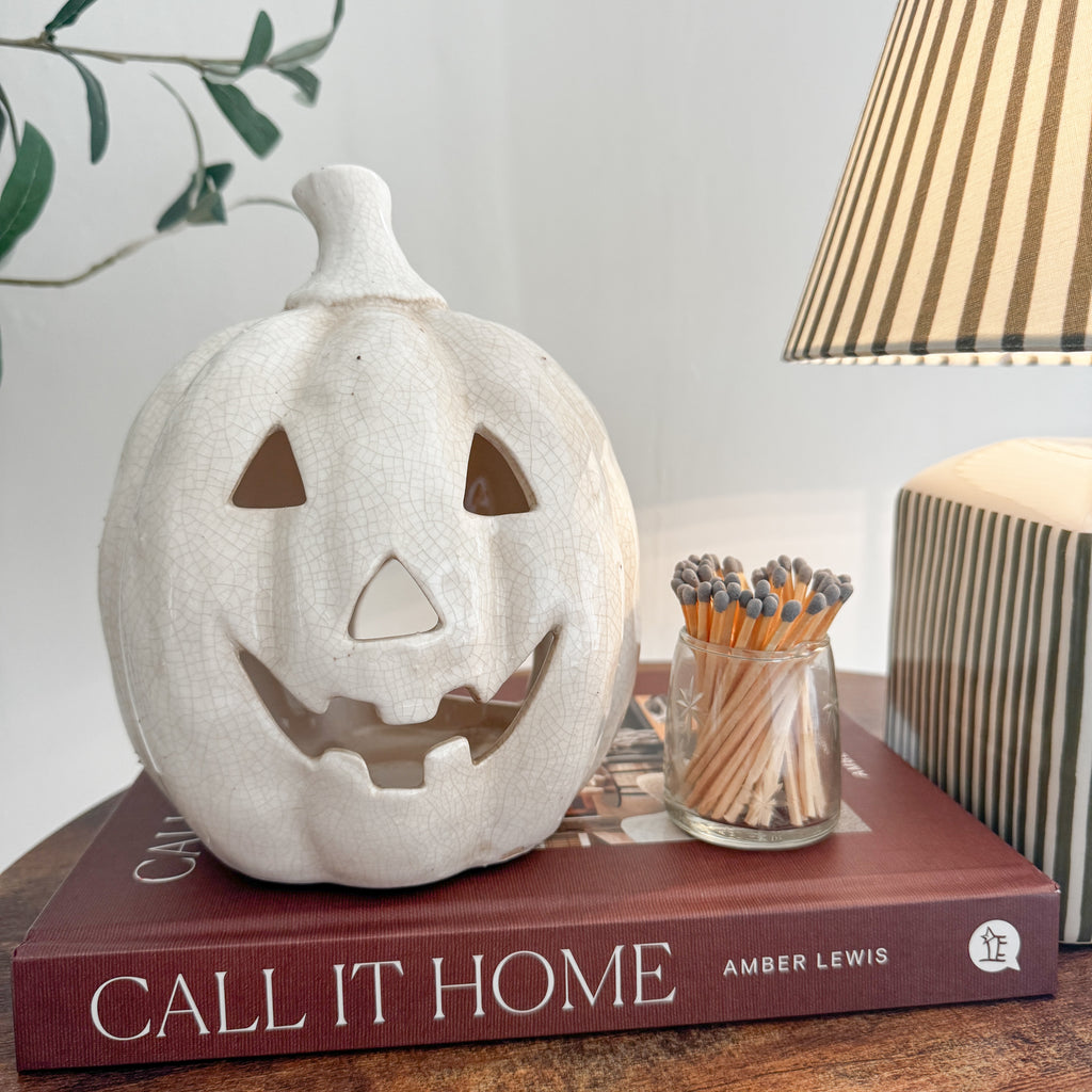 White Terracotta Pumpkin