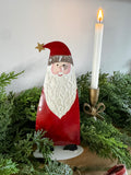 Standing metal Santa