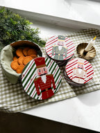 Nutcracker Christmas cake tins set of 3