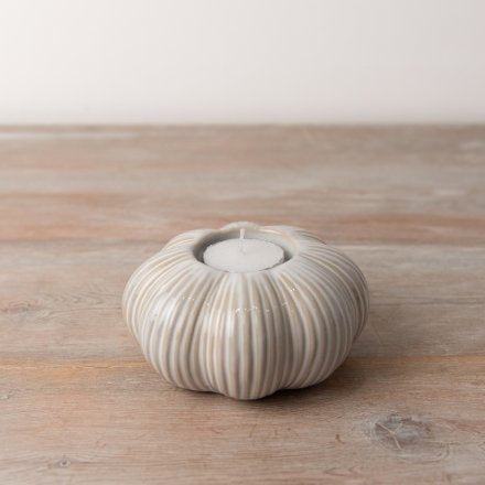Neutral Pumpkin Tealight Holder