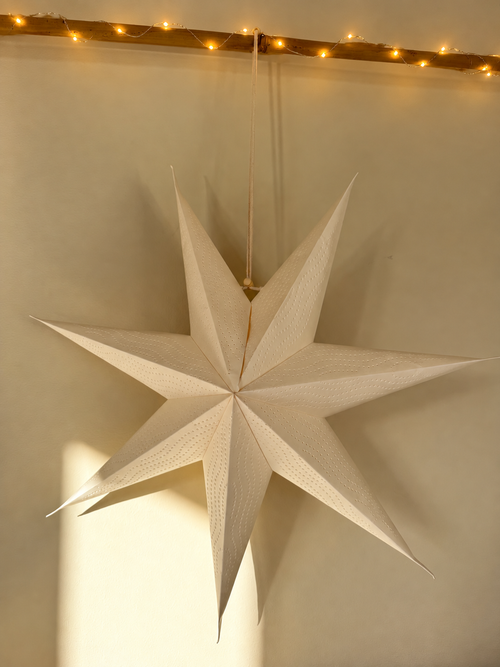 45cm white paper star