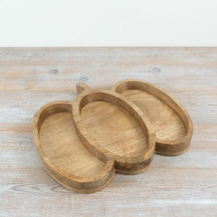 Pumpkin Wooden Tray