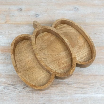 Pumpkin Wooden Tray