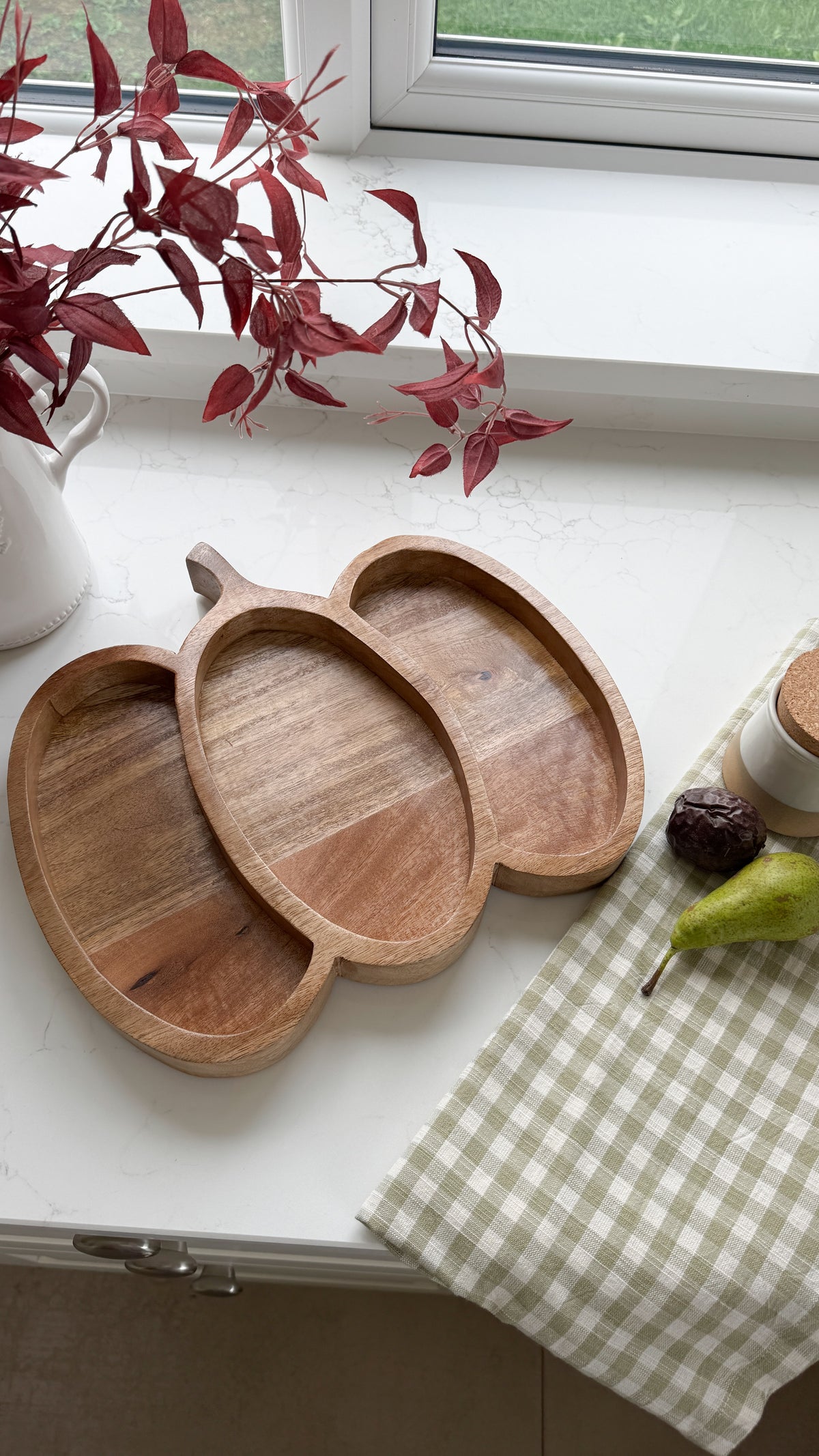 Pumpkin Wooden Tray