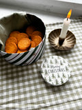 Wooden Merry Christmas coasters