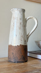 Aged terracotta jug