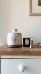 Aged terracotta vase