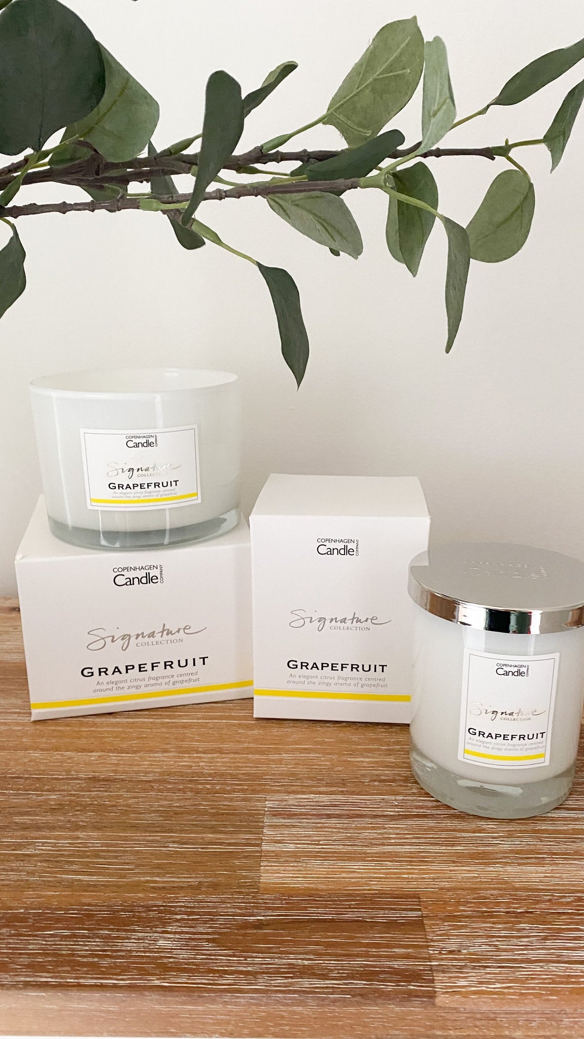 Grapefruit candle, small