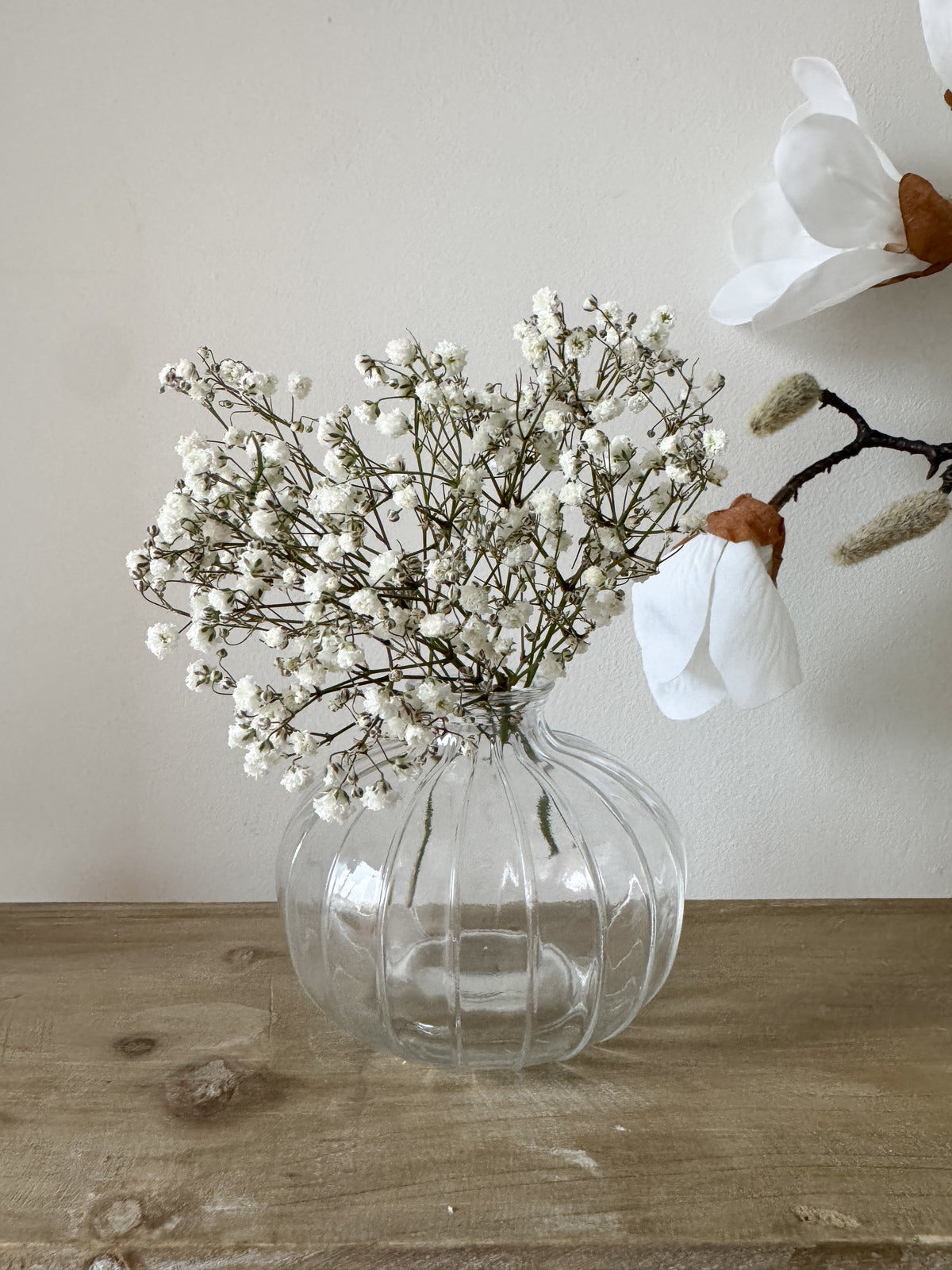 Chunky glass bud vase