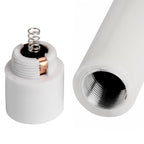 Pair of white LED flickering flame dinner candles