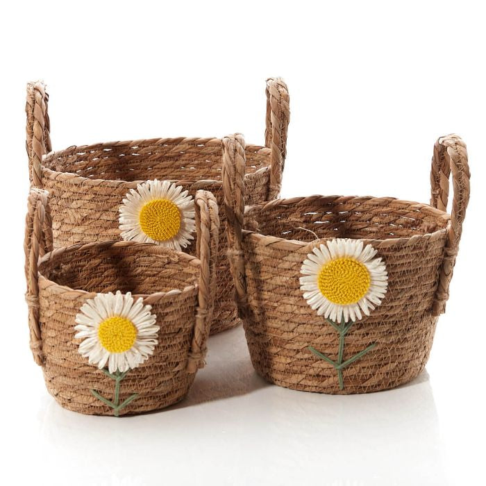 Daisy storage baskets set of 3