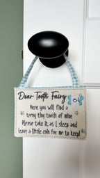 Tooth fairy envelope door hanger