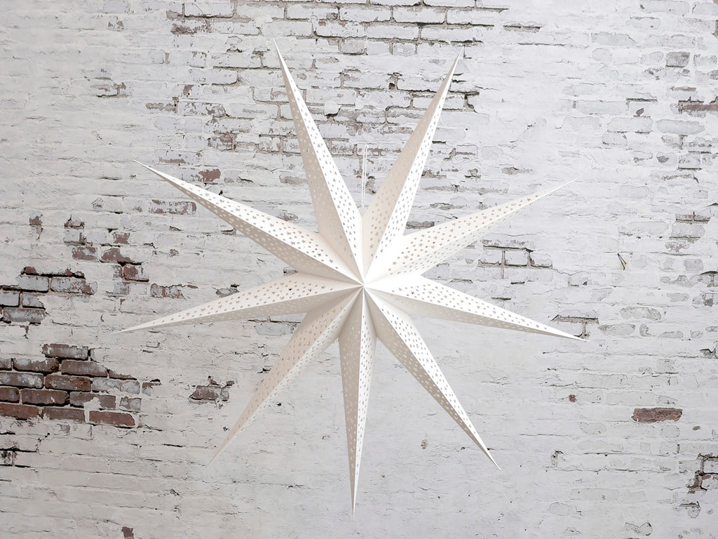 Vintage paper star, 90cm