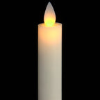 Pair of ivory LED flickering flame dinner candles