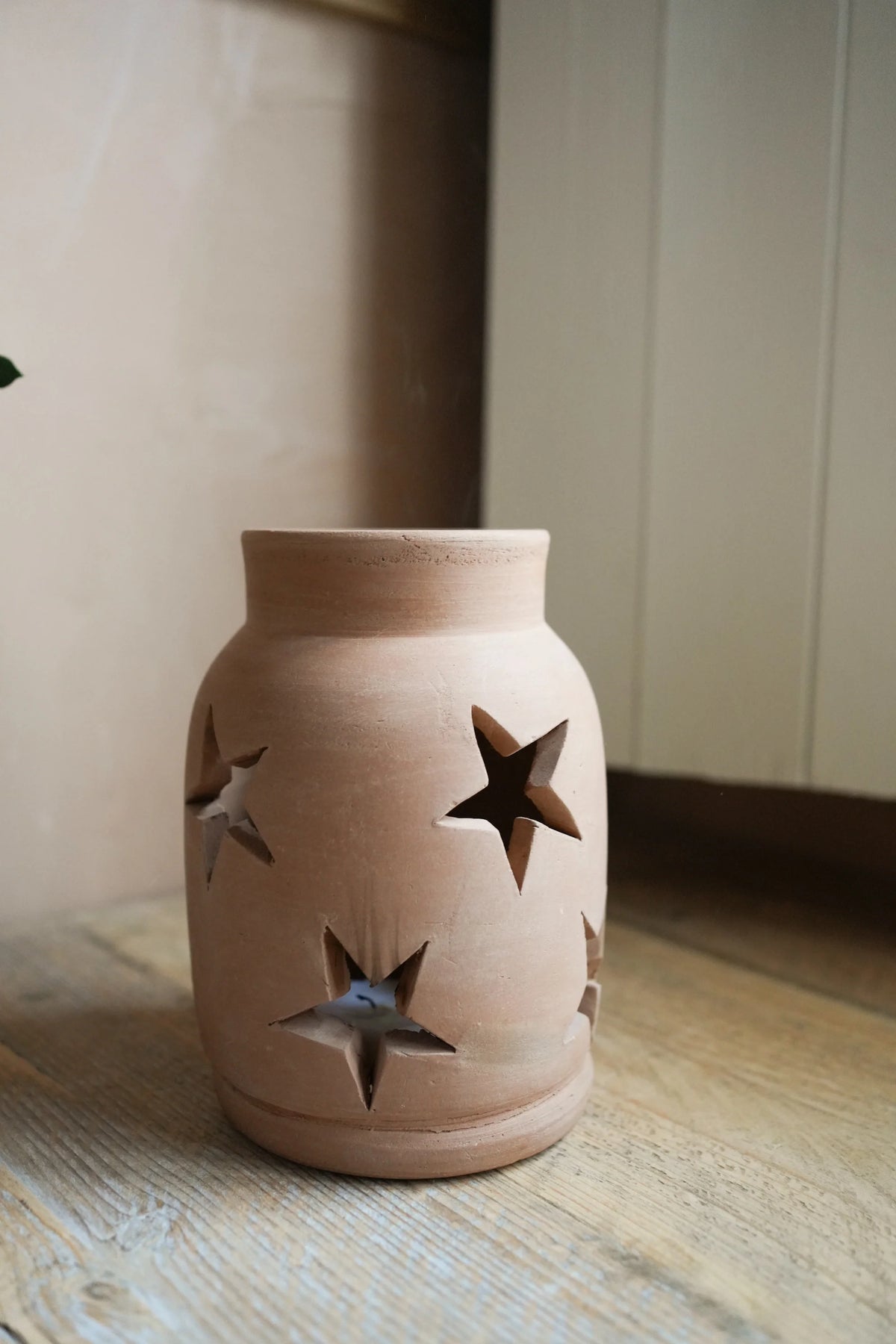 Terracotta star lantern