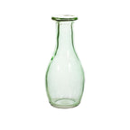 Pale green recycled glass bud vase