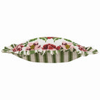 Feeoni ruffled vintage floral cushion