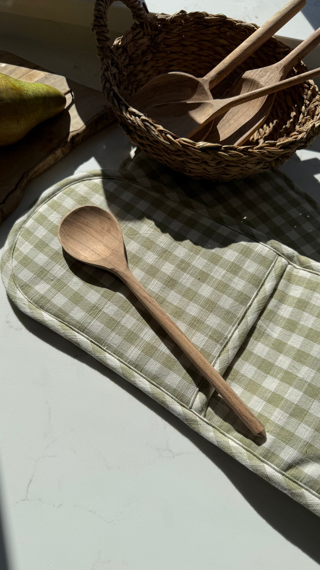 Acacia wood traditional mixing spoon