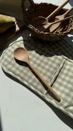 Acacia wood traditional mixing spoon