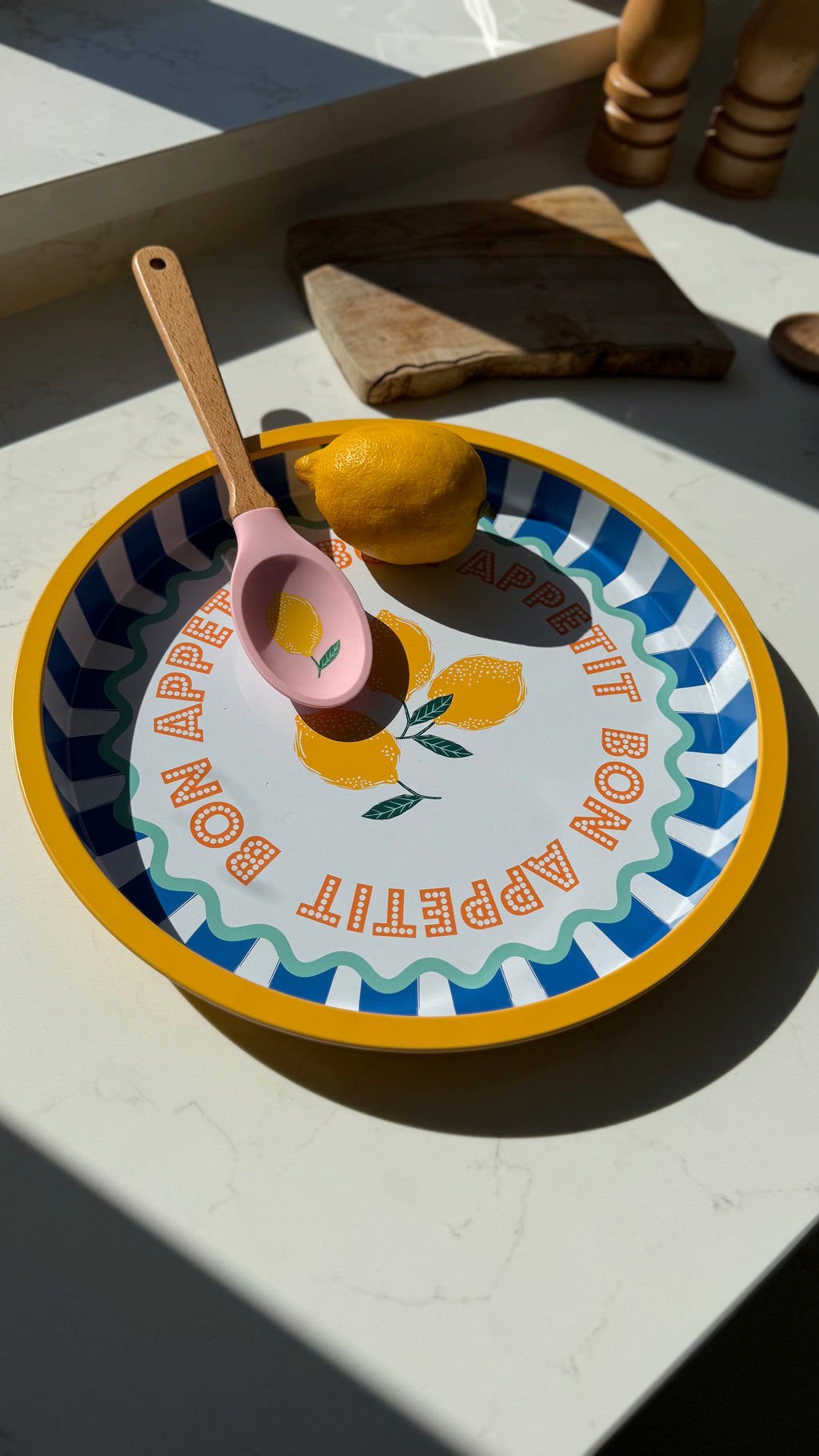 Lemon tin tray