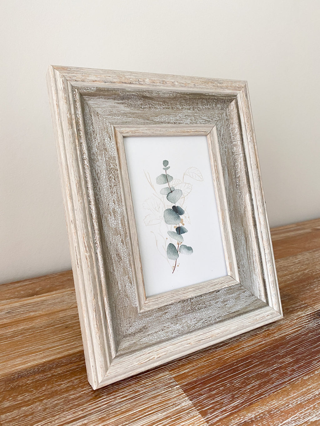 Antique wooden photo frame