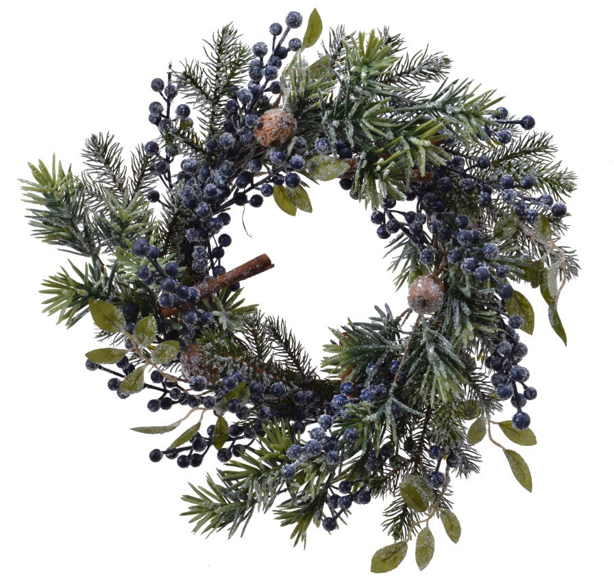 Blueberry Christmas wreath