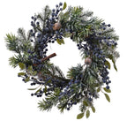 Blueberry Christmas wreath