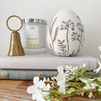 Wildflower concrete egg decoration