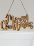 Wooden Merry Christmas sign