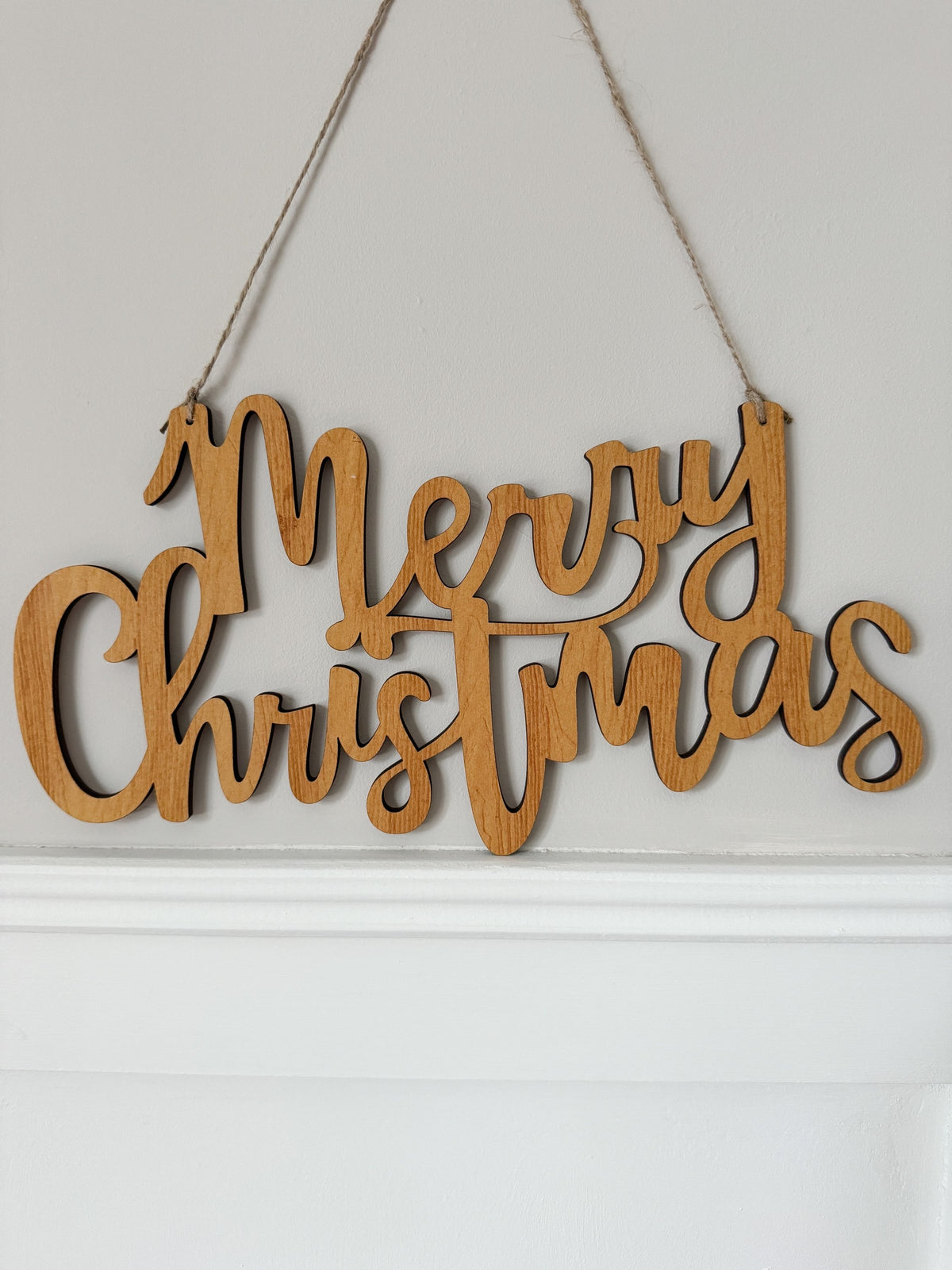 Wooden Merry Christmas sign