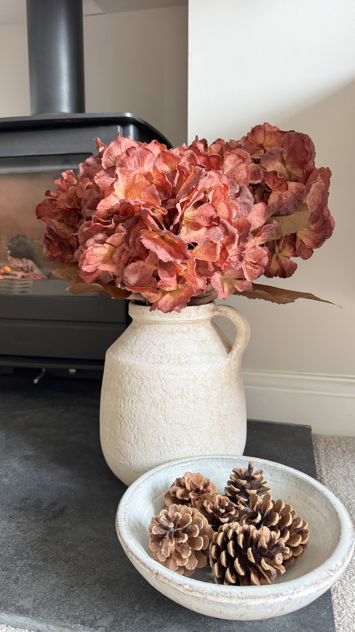 Autumnal Hydrangea stem