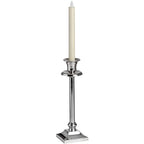Pair of ivory LED flickering flame dinner candles