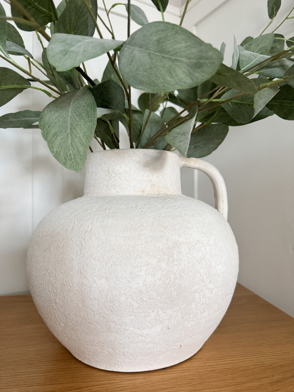 Natural terracotta rustic vase