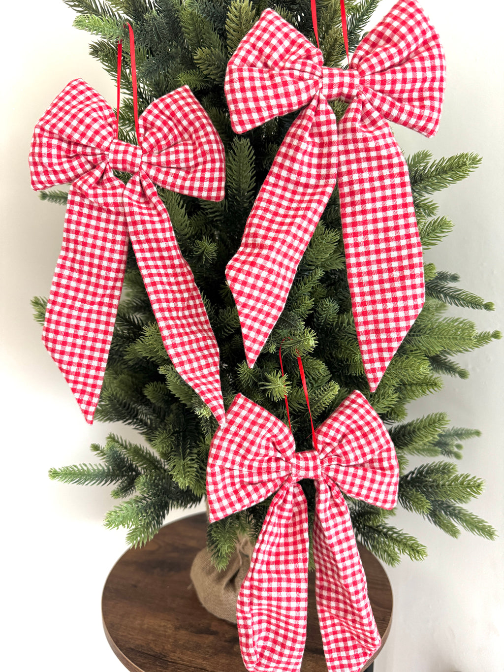 Red Gingham Bow