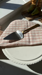 Antique brass cake slice