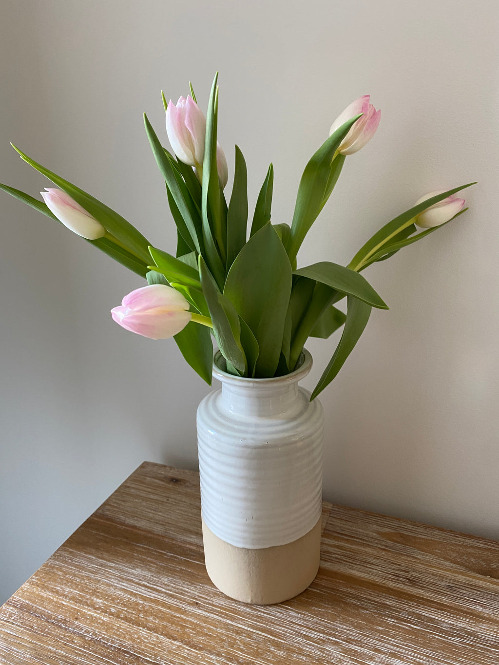 Natural two tone vase