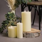 Ivory LED candle 3 x 8
